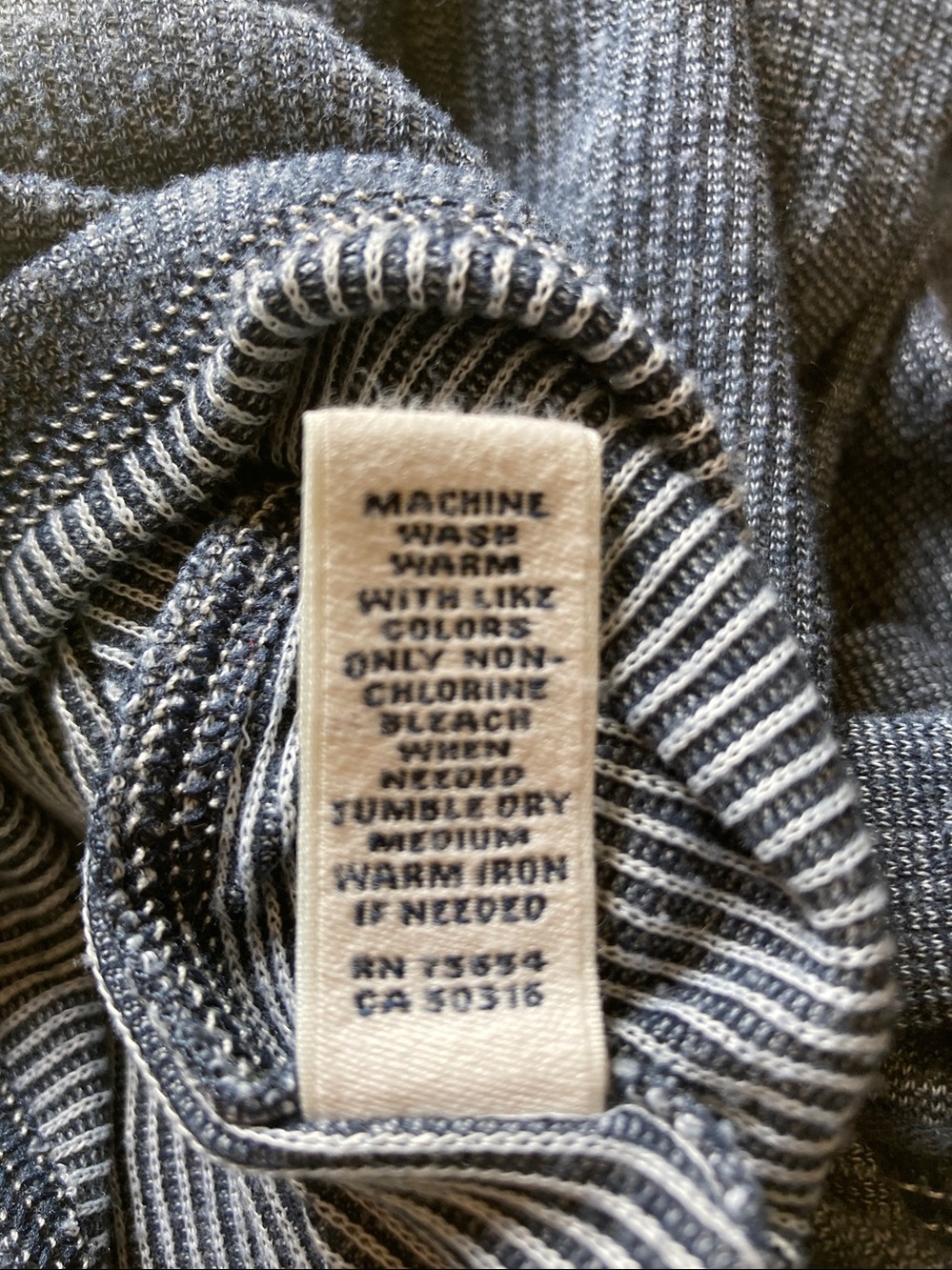 Abercrombie and Fitch Slim Ribbed Henley Long-Sleeve Top - charcoal - Picture 8 of 8